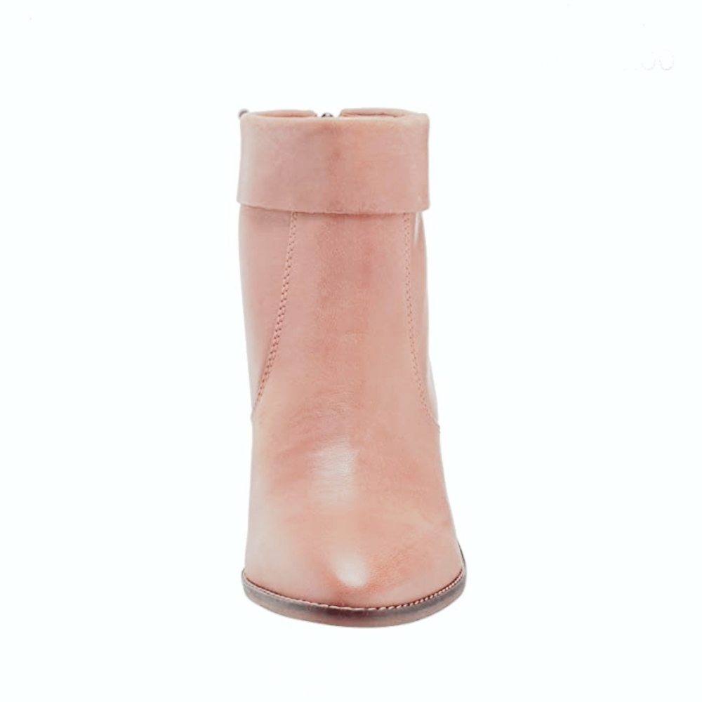 Stylish Lucky Brand Natural Leather Booties - Picture 3 of 10